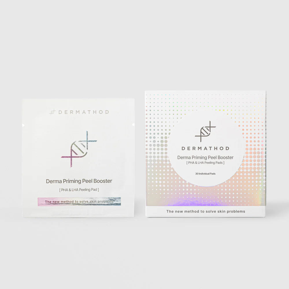 Two Dermatood Derma Priming Peel Booster packages on a white background