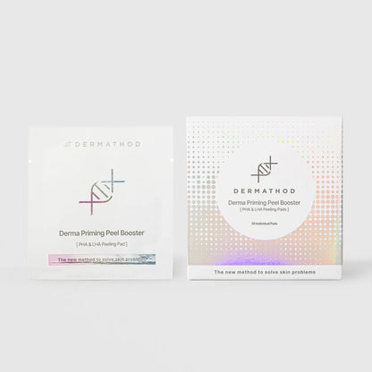 Two Dermatood Derma Priming Peel Booster packages on a white background