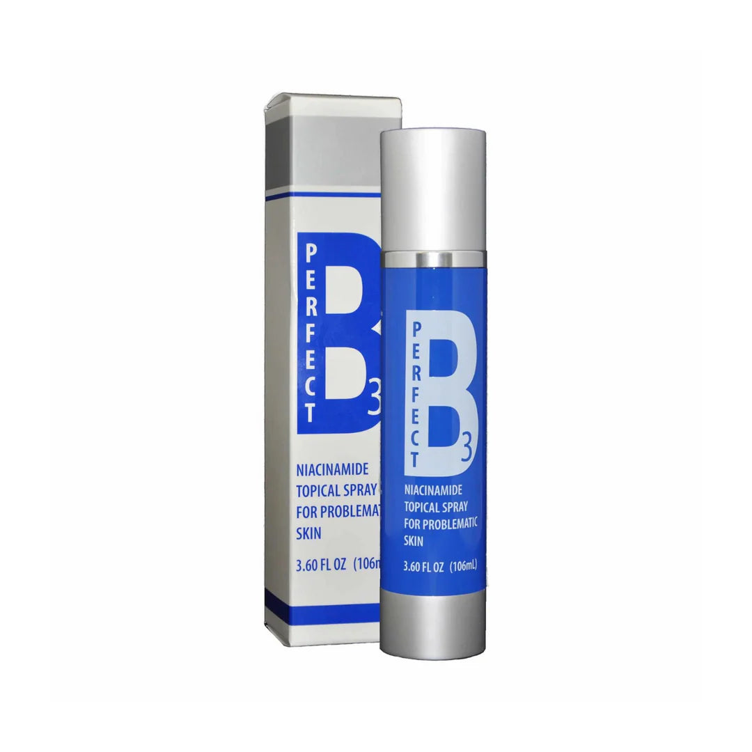 The Perfect B3 Spray brightening facial mist with niacinamide, reduces redness and evens skin tone for radiant complexion