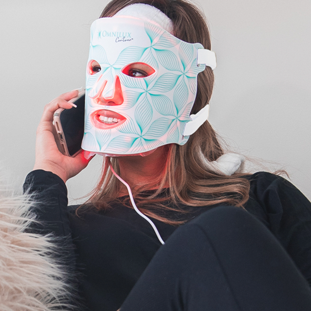 Omnilux Contour FACE LED light therapy mask, view 2